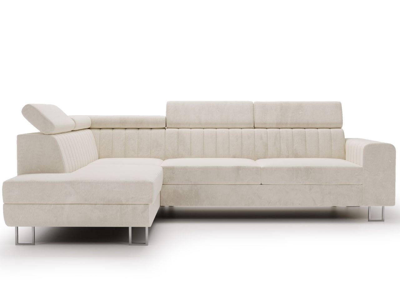 ECKSOFA Berona Beige Links - Beige, Holz/Textil (255/190cm) - Graingold