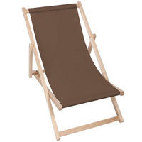 HOLZLIEGESTUHL klappbar Buchenholz Brown M - Braun, Holz (54/85/92cm) - Dreamroots