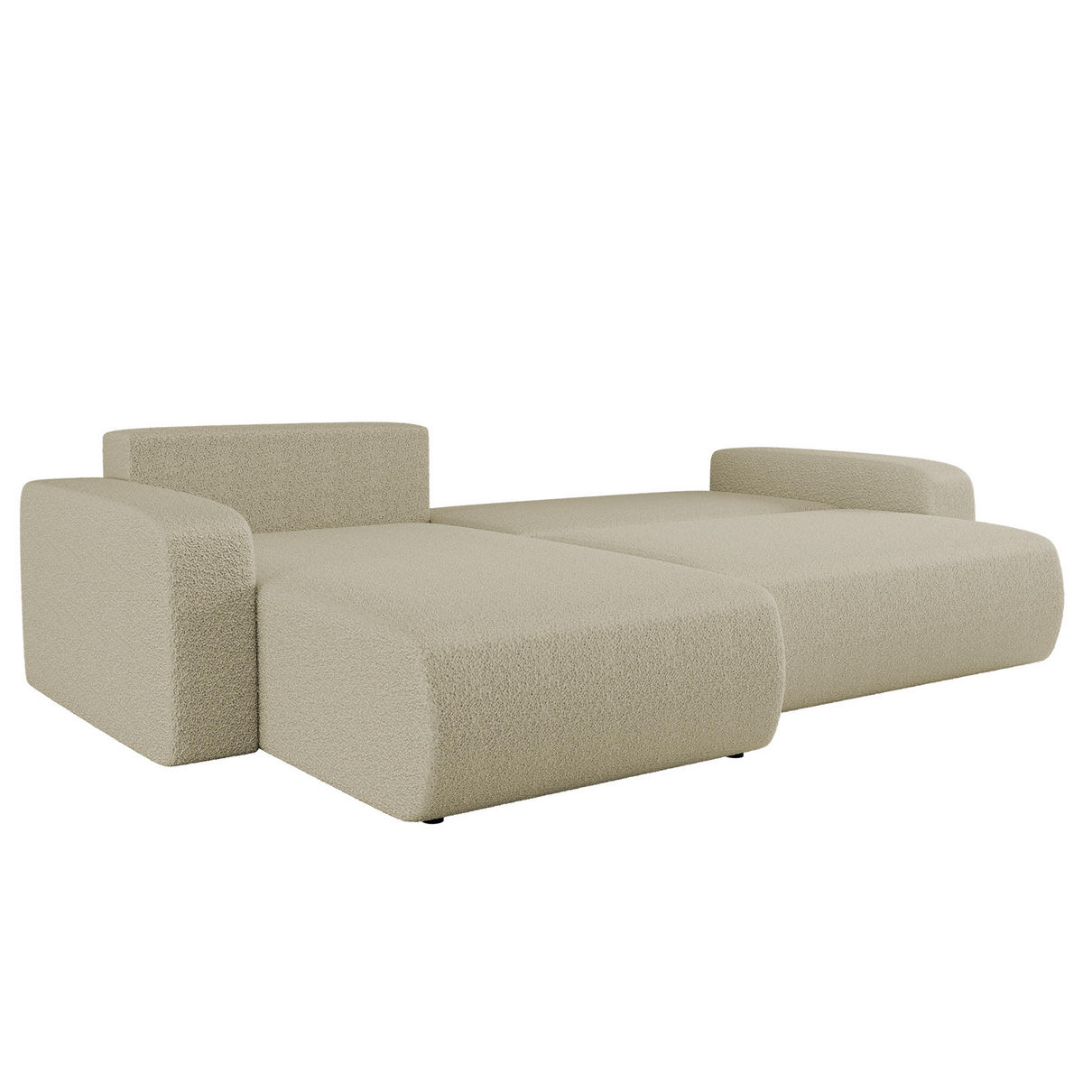 SCHLAFSOFA MILANO XL Und Bettkasten Stoff Quelle Beige Links - Beige, Holz (145/82/274cm) - Kaiser Möbel