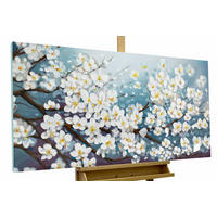 ÖLGEMÄLDE 140/70 cm - Blau/Weiß, Holz/Textil (2.2/70cm) - KUNSTLOFT
