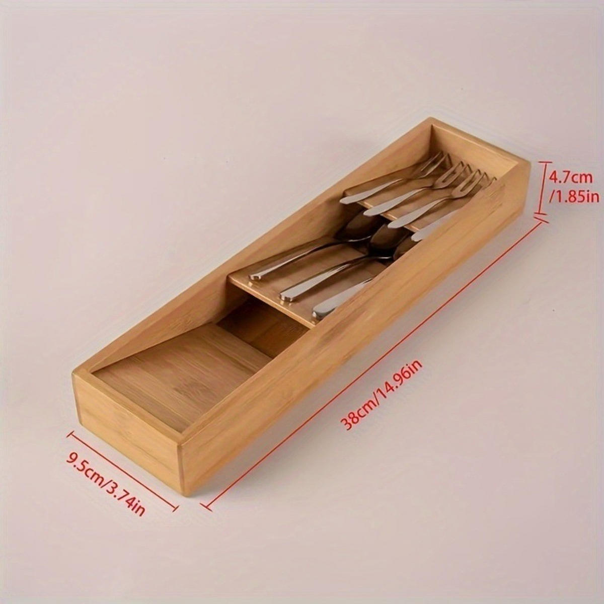 BESTECKAUFBEWAHRUNGSBOX, Holz, Braun, 38 x 9,5 x 4,7 cm, 2 Stück - Braun, Holz (9.5/4.7/38cm) - Authentics