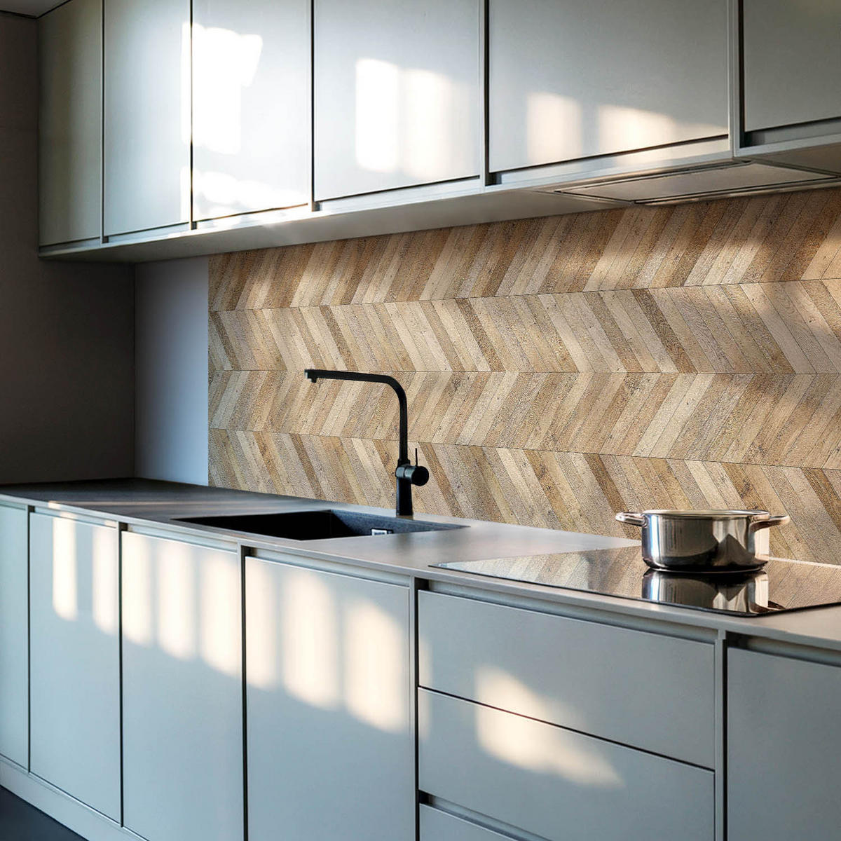 WANDPANEEL 120x60 cm selbstklebend Veythra - Walnussfarben, Kunststoff (60/1.6/120cm) - Wallfluent