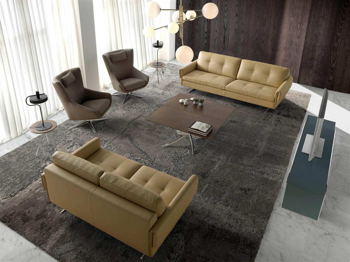 SESSEL Kunstleder Nerz 76 /90 /100 cm - Grau, Textil (76/100/90cm) - ANGEL CERDA