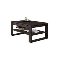 COUCHTISCH rechteckig Walnuss Wenge aufklappbar 110/65/50 cm - Walnussfarben, Holzwerkstoff (65/110/50cm) - designimpex