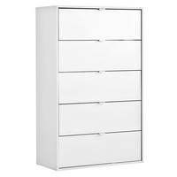 KOMMODE Die Stilvolle - Weiß, Holzwerkstoff (80/117/40cm) - Mokebo