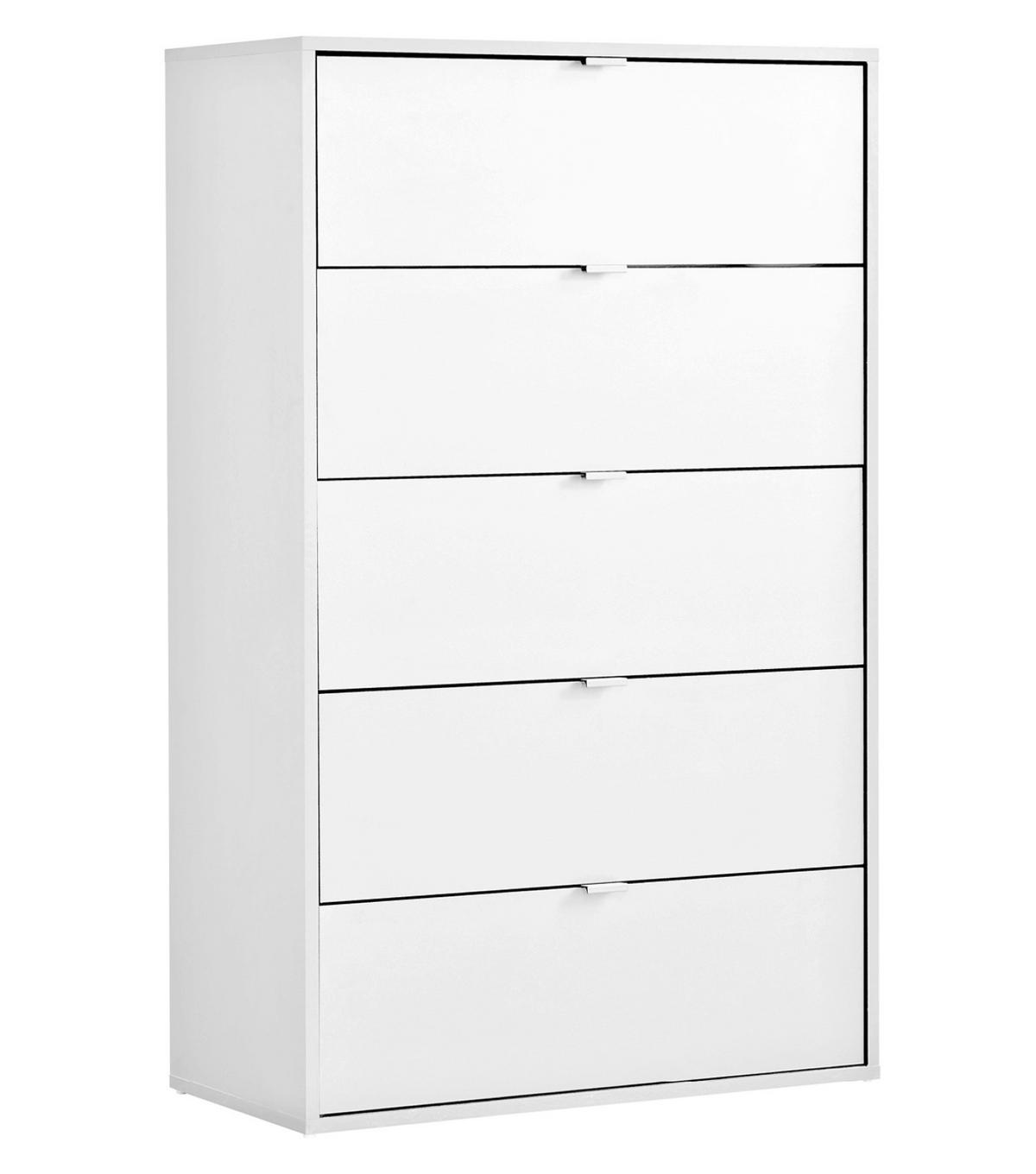 KOMMODE Die Stilvolle - Weiß, Holzwerkstoff (80/117/40cm) - Mokebo
