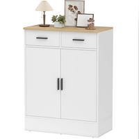 SIDEBOARD 68,6/35/90,3 cm aus Holzwerkstoff mit verstellbarem Einlegeboden Weiß/Natur - Weiß, Holz (68.6/90.3/35cm) - Modenvie