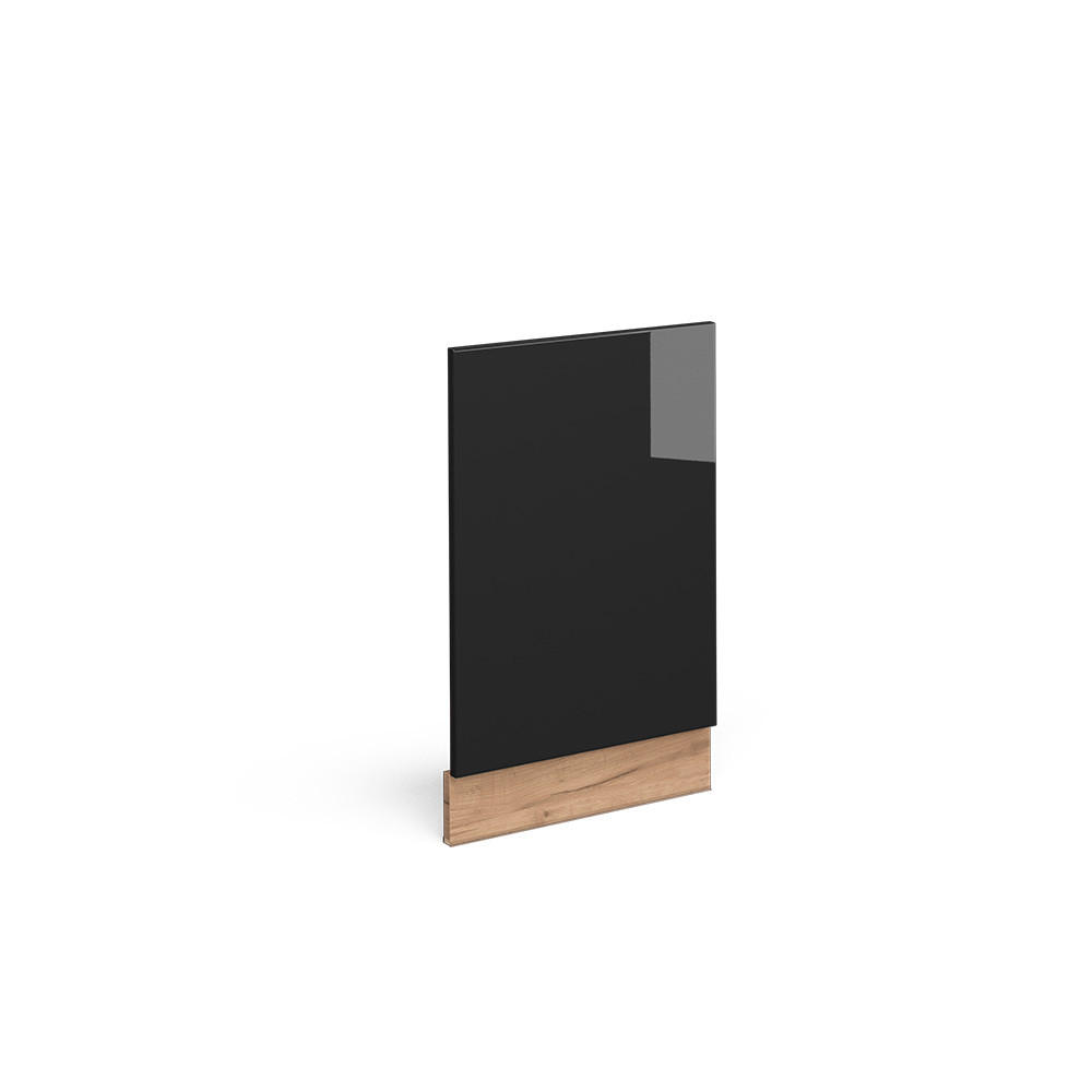 FRONTBLENDE Fame-Line Schwarz Eiche hochglanz 45 cm ohne AP - Honigeiche/Schwarz Hochglanz, Holzwerkstoff (45/67.4/1.6cm) - Vicco
