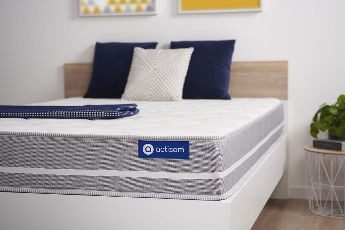 MATRATZE Actilatex touch Latex und Memory-Schaum 90 x 210 cm h1 - Weiß, Textil (90/210cm) - ACTISOM
