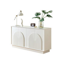 SIDEBOARD 160/38/80 cm Weiß aus MDF mit 4 Türen und Stauraum - Weiß, Holzwerkstoff (38/80/160cm) - OKWISH