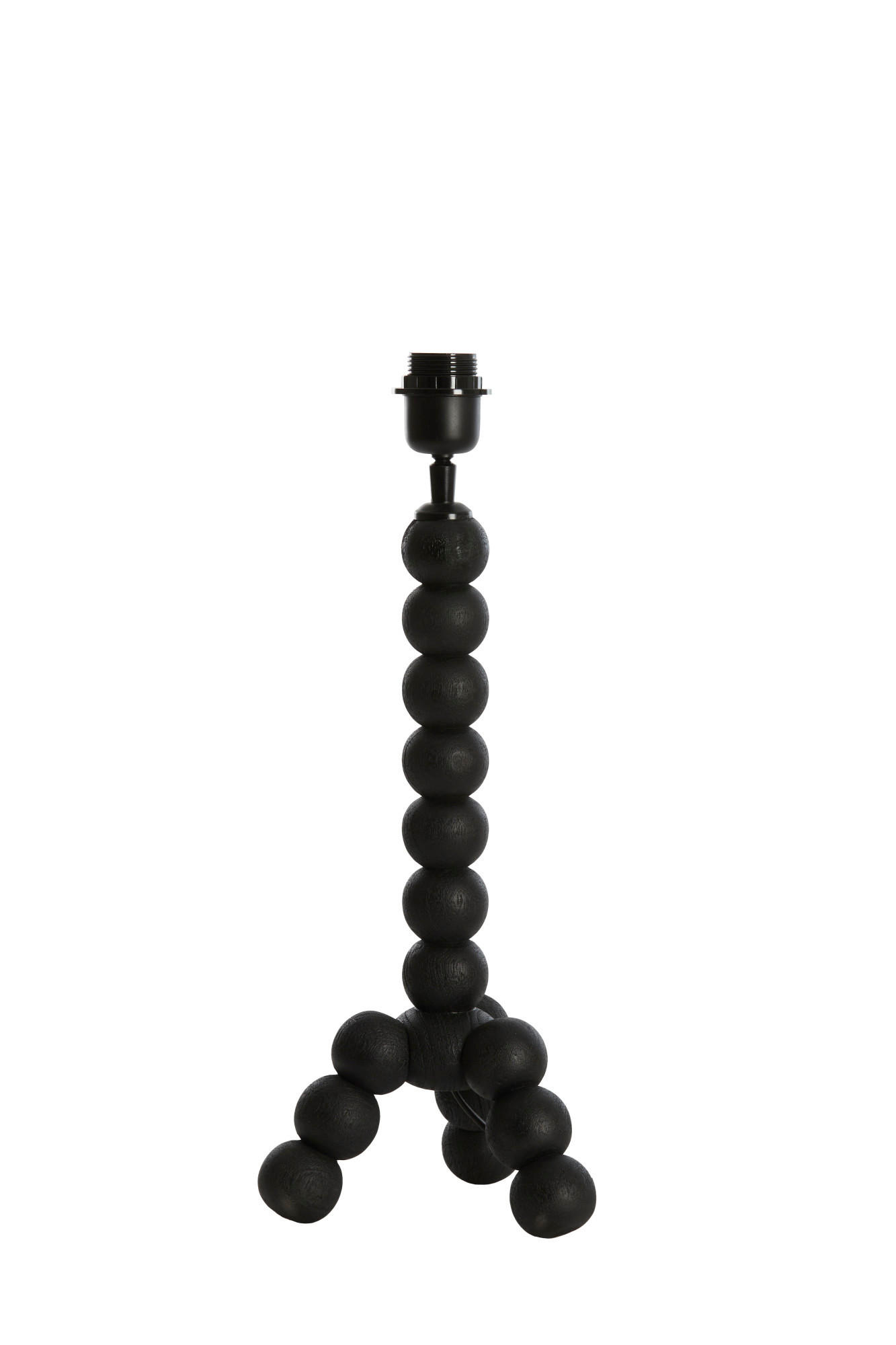 LAMPENFUSS Veglio Schwarz Ø20/40 cm - Schwarz, Holz (20/20/40cm) - Light & Living