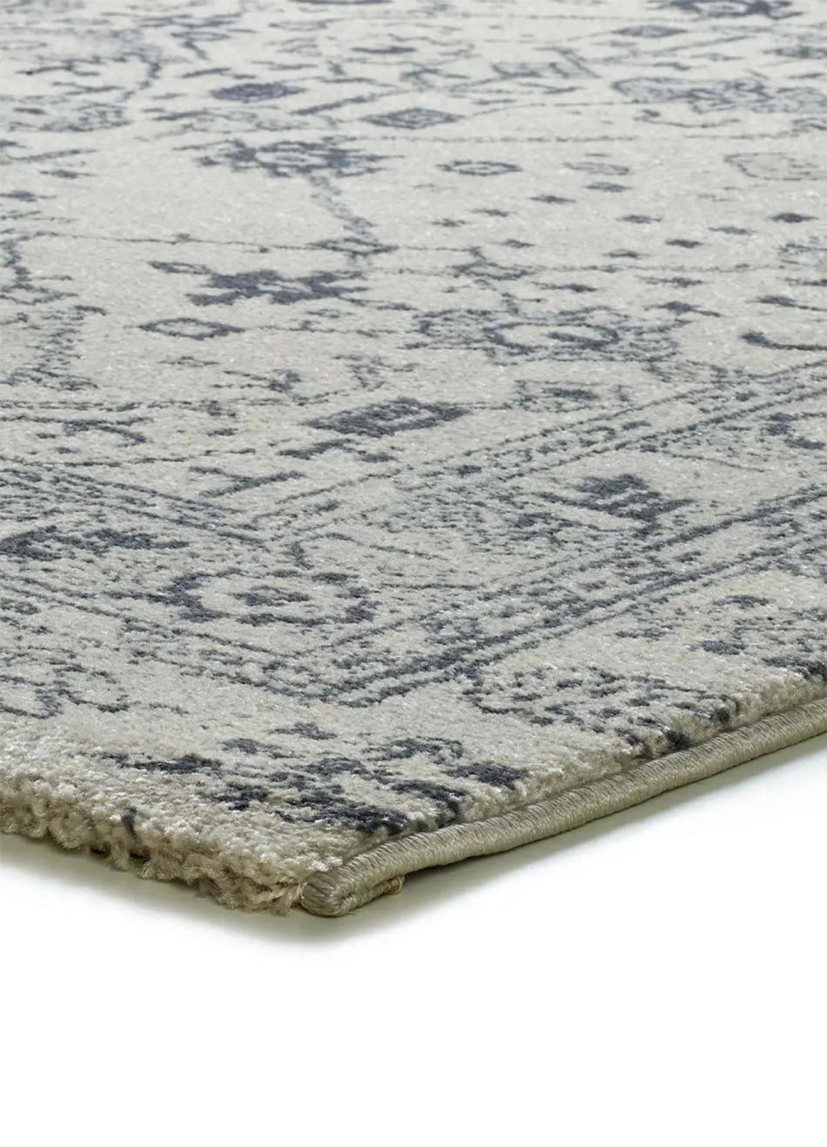 WEBTEPPICH Blau Siroco 160/230 cm - Blau/Beige, Naturmaterialien/Textil (160/230cm) - Atticgo