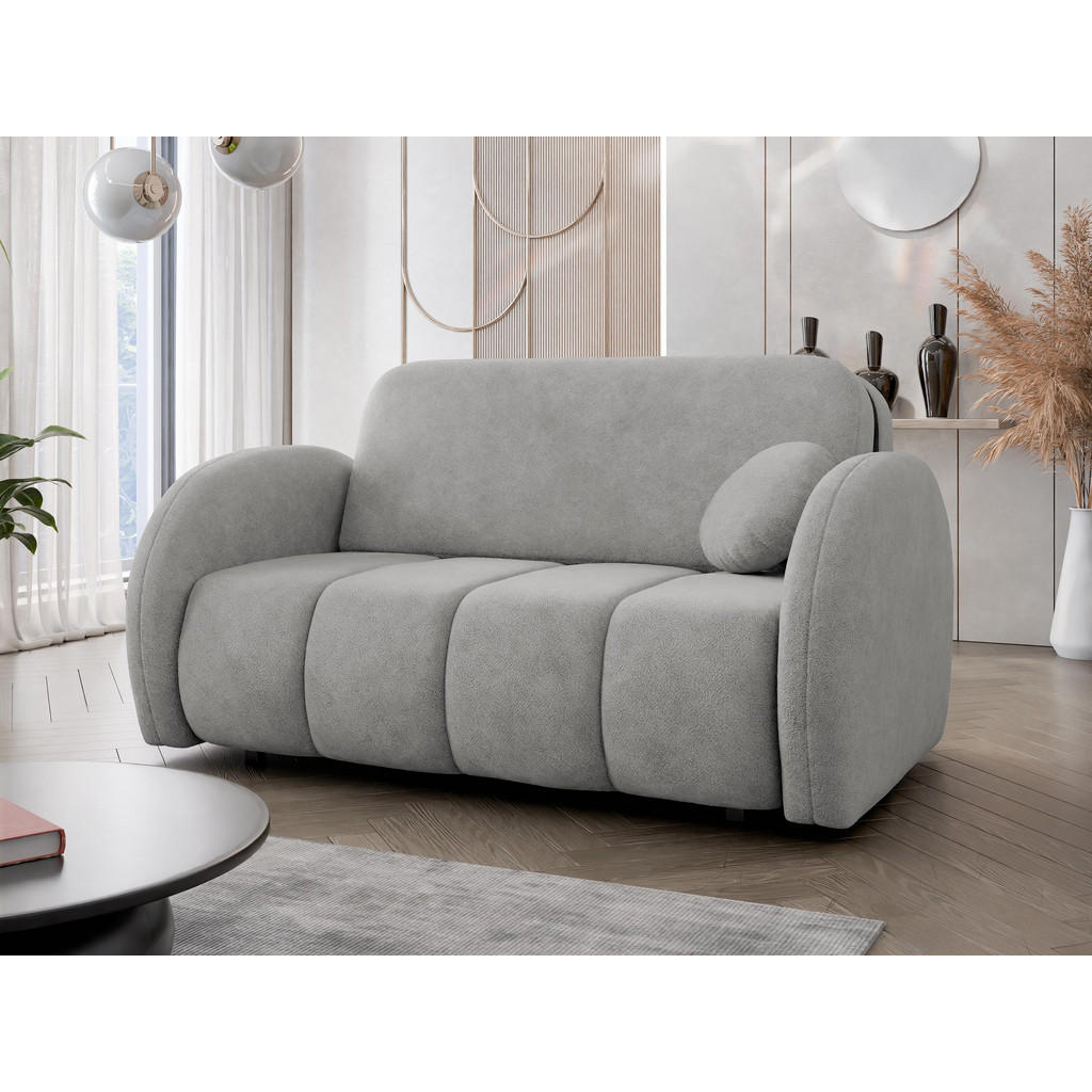 Thumbnail - Mirjan24 Schlafsofa, Hellgrau, Textil, Kiefer, 3-Sitzer, Rechteckig, 152x85x103 cm, Wohnzimmer, Sofas & Couches, Schlafs...