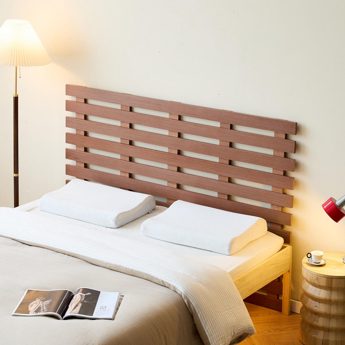 BETTKOPFTEIL Rechteckig Braun 160 cm - Braun, Holz (160/108.5/3.5cm) - Nordlys