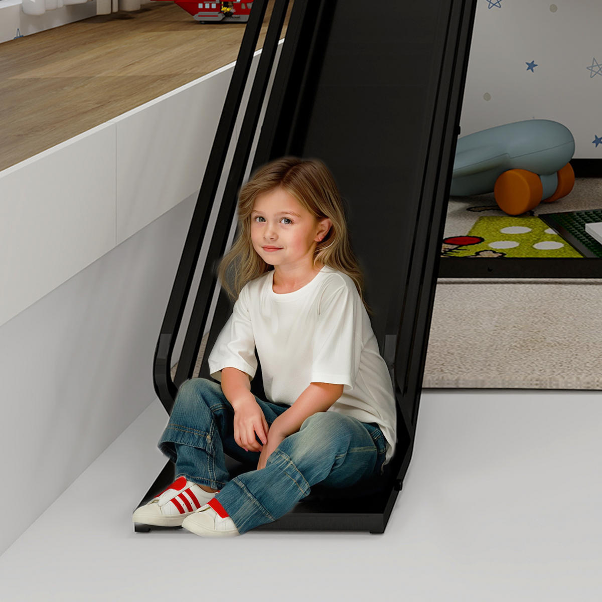 HAUSBETT 194/185/176,5 cm Schwarz - Schwarz, Metall - Raumix