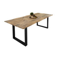 ESSTISCH TIGER - Beige/Schwarz, Holz (100/240/77cm) - SAM