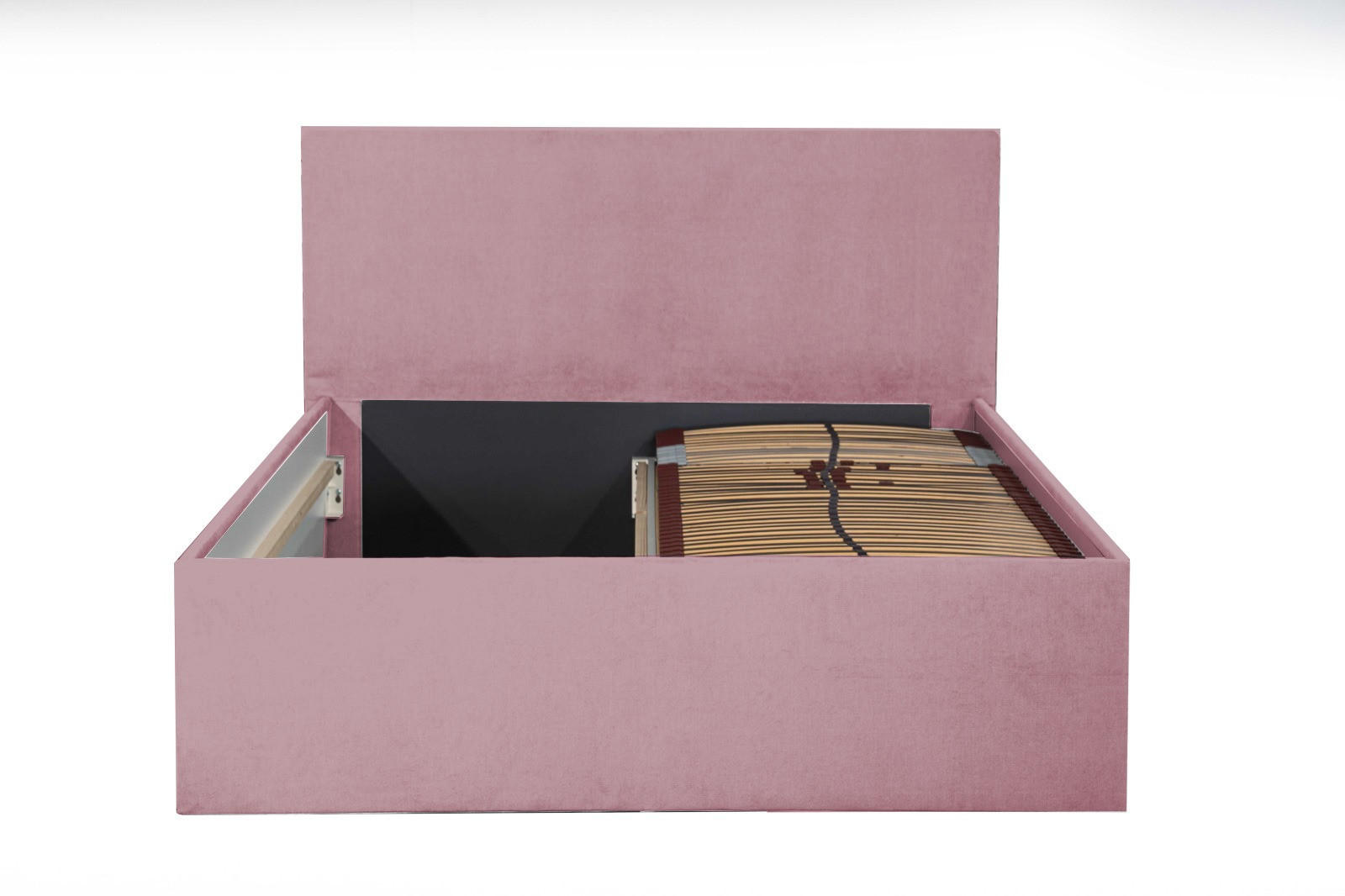 POLSTERBETT Gent Rose 140 x 200 x 40 cm Stauraum unter der Liegefläche ohne hydraulische Funktion Ohne Matratze und Lattenrost - Rosa, Holz (140/200cm) - Halmon Schlafkomfort Betten 