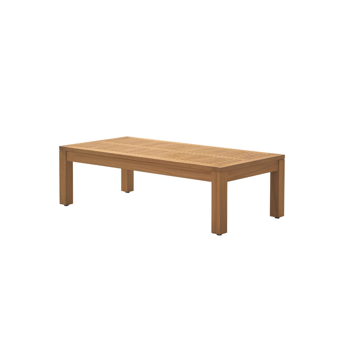 GARTEN-COUCHTISCH Teo Natur aus Teak - Naturfarben, Holz (60/120/35cm) - Tikamoon
