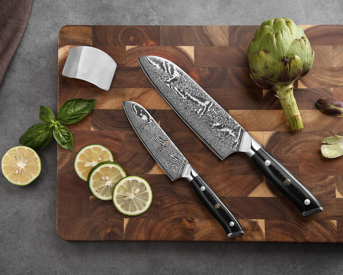 MESSERSET 2-tlg. 12,5–18 cm - Schwarz, Metall - Wakoli