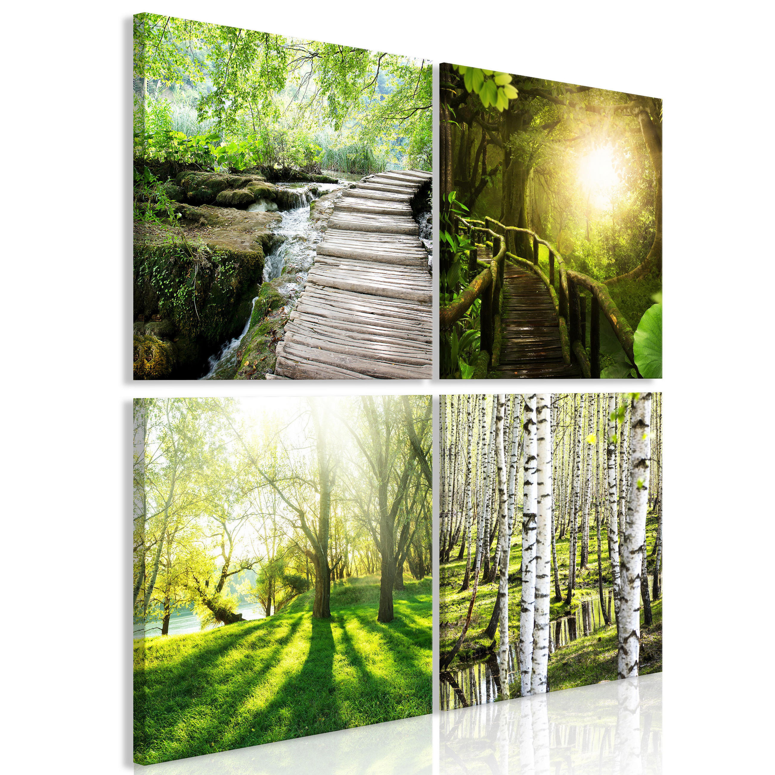KUNSTDRUCK Bunt 40/40 cm - Multicolor, Textil (40/40cm) - KUNSTLOFT