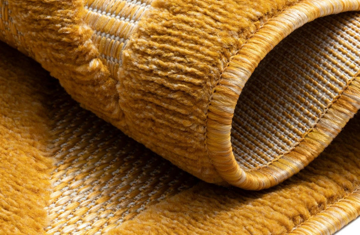 OUTDOORTEPPICH Lotta III Currygelb,Beige,Creme 100/160 cm - Currygelb, Textil (100/160cm) - My-Rug