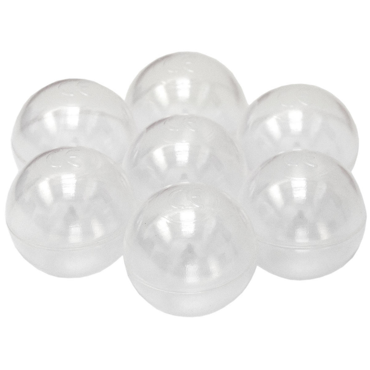 BÄLLEBAD-BÄLLE 50 Stück, Transparent, 5.5 cm - Multicolor, Kunststoff (5.5/5.5/5.5cm) - Littletom