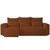 ECKSOFA Travis mit Bettkasten und Schlaffunktion, L-Form, Boucle, Universal - Rostfarben, Holzwerkstoff (248/148cm) - 4ALL HOME