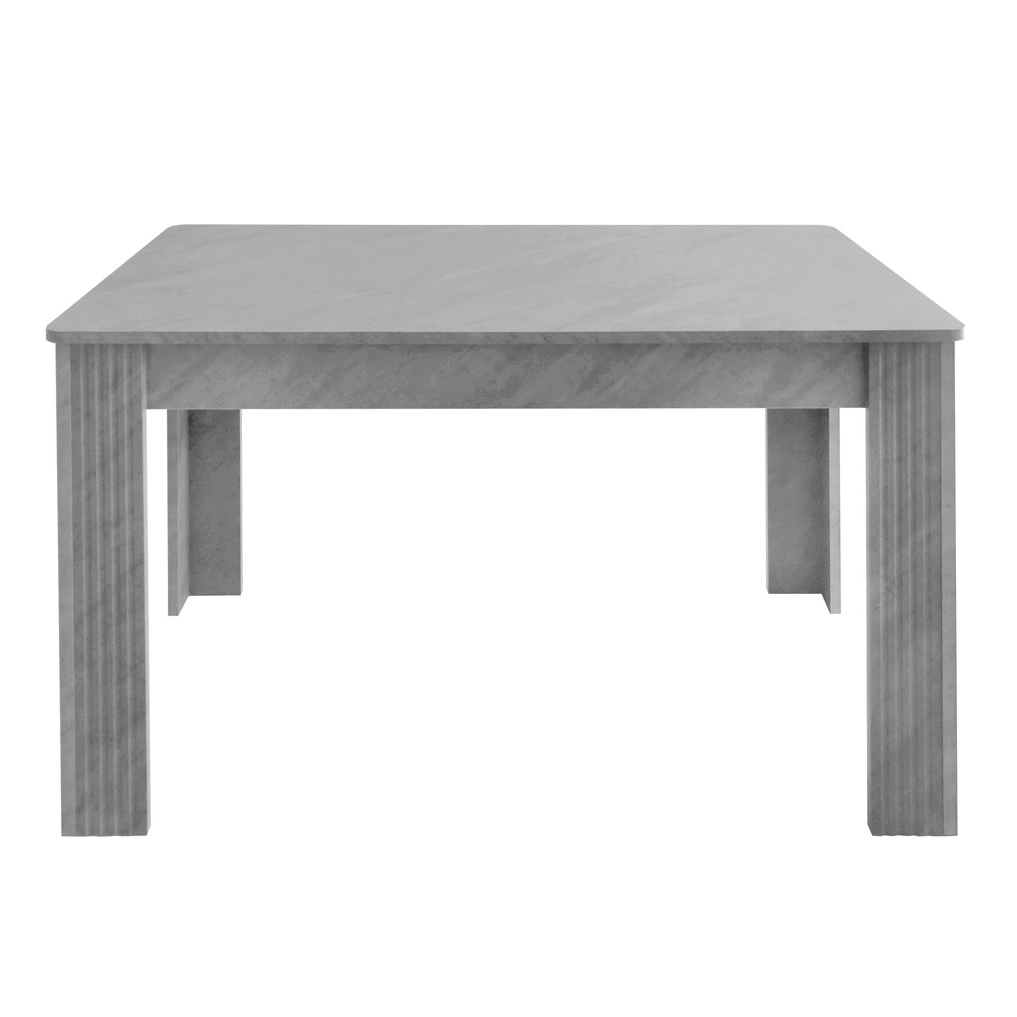 ESSTISCH Betonoptik 120/70/75 cm - Grau, Holz (70/120/75cm) - PANGIVO