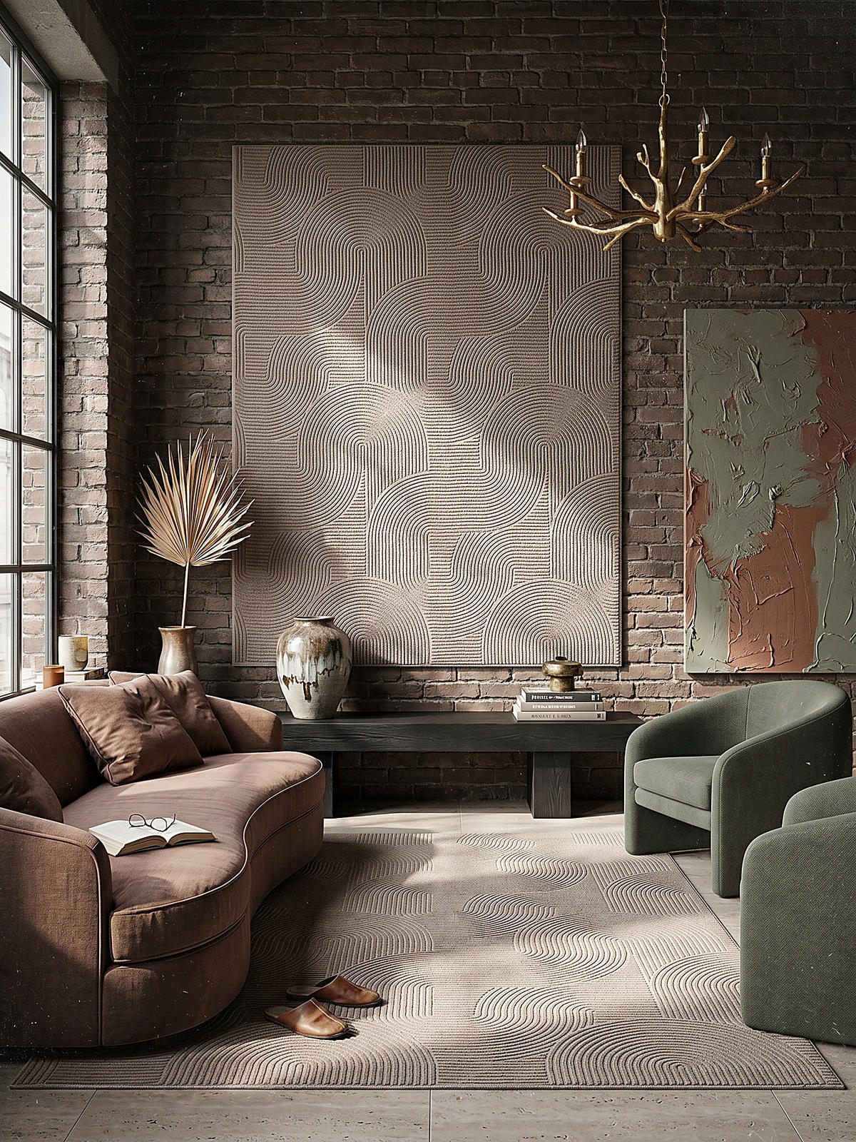 KURZFLORTEPPICH Antirutsch Geometrisch DALAR Polypropylen Beige 160 x 220 cm - Beige, Textil (160/220cm) - KADIMA DESIGN