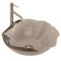 AUFSATZWASCHBECKEN Rea Hm-22 Handmade Art - Beige, Keramik (44/18/49cm) - REA