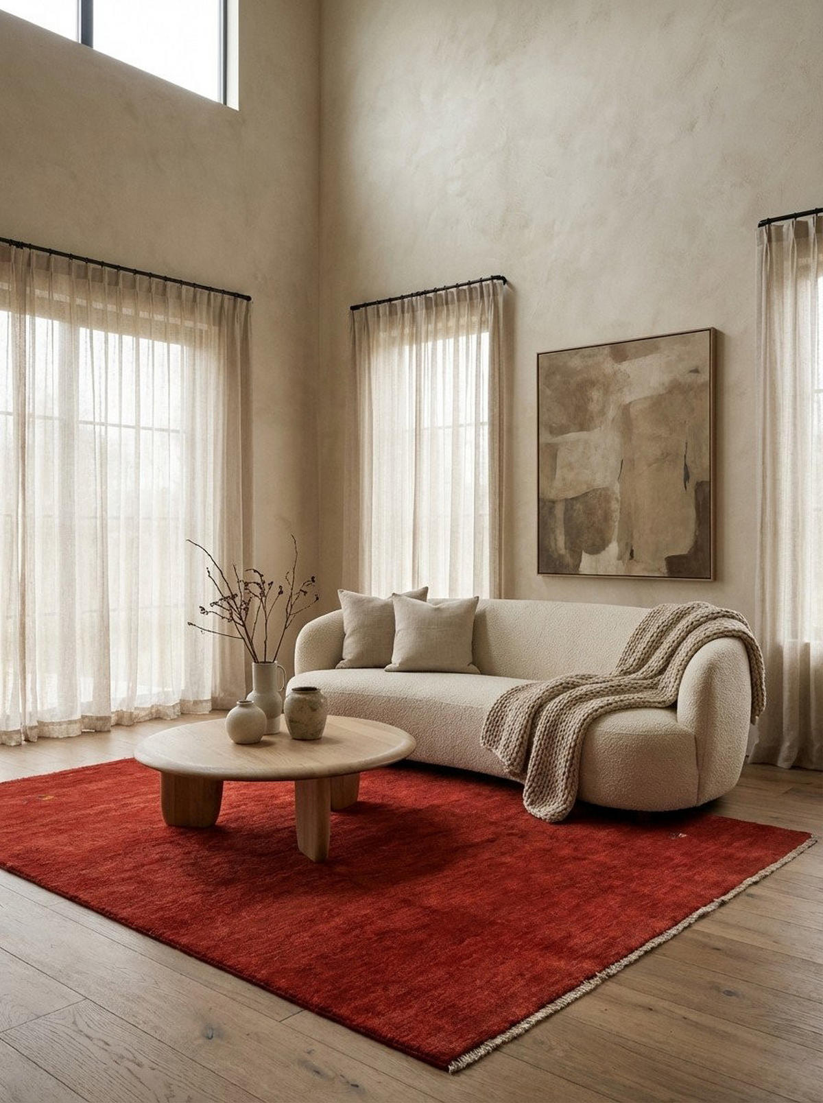 TEPPICH Gabbeh Rot 249/177 cm Schurwolle - Rot, Textil (177/249cm) - Looma