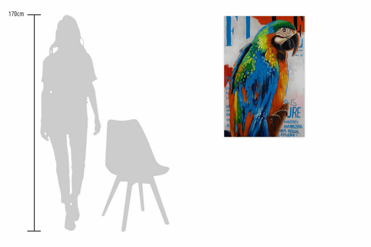 ACRYLBILD HANDGEMALT 60/90 cm - Multicolor, Holz/Textil (60/90cm) - KUNSTLOFT