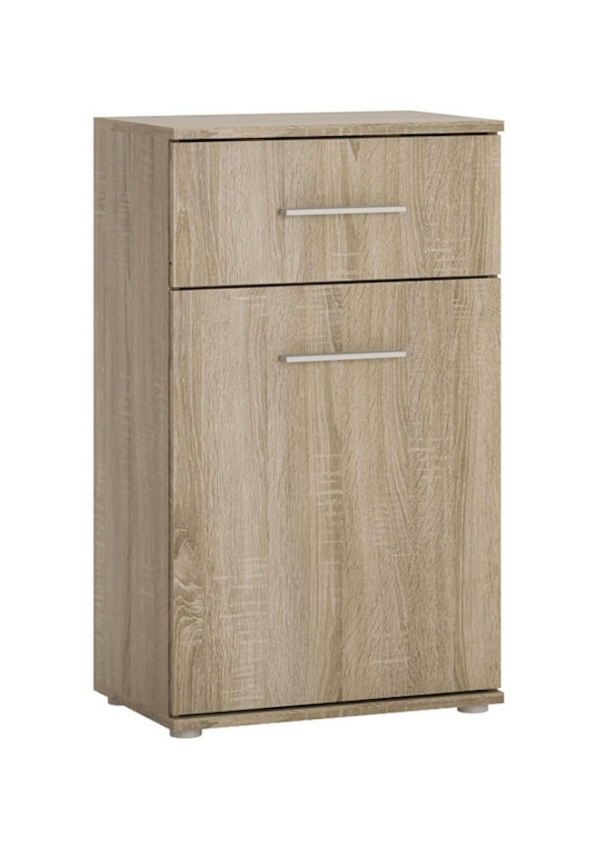 GARDEROBE Gemini Eiche Sonoma 124 / 35 / 127cm 4-teilig - Braun/Sonoma Eiche, Holz/Holzwerkstoff (124/127/35cm) - Feldmann-Wohnen