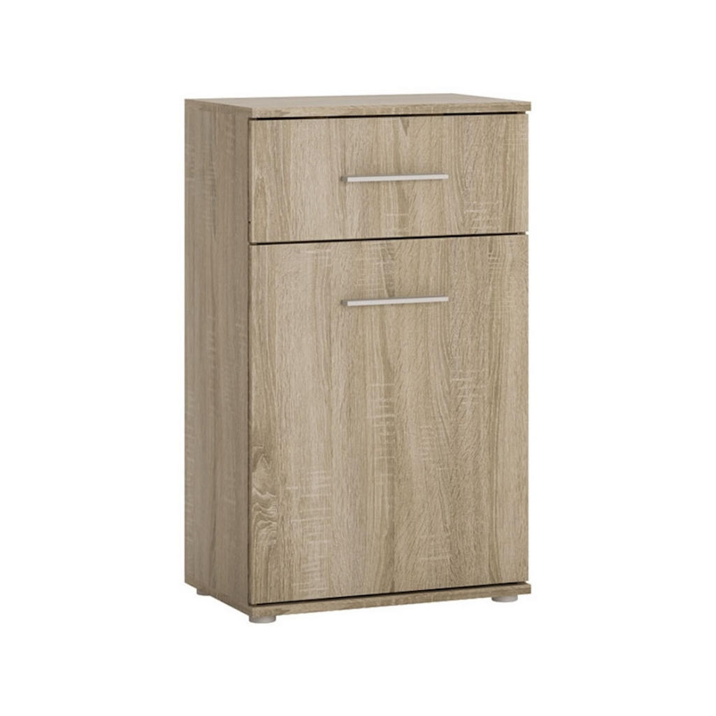 Thumbnail - Feldmann-Wohnen Garderobe, Braun, Holz, 4 Fächer, 1 Schubladen, Rechteckig, 124x127x35 cm, Garderobe, Garderoben-Sets & ...