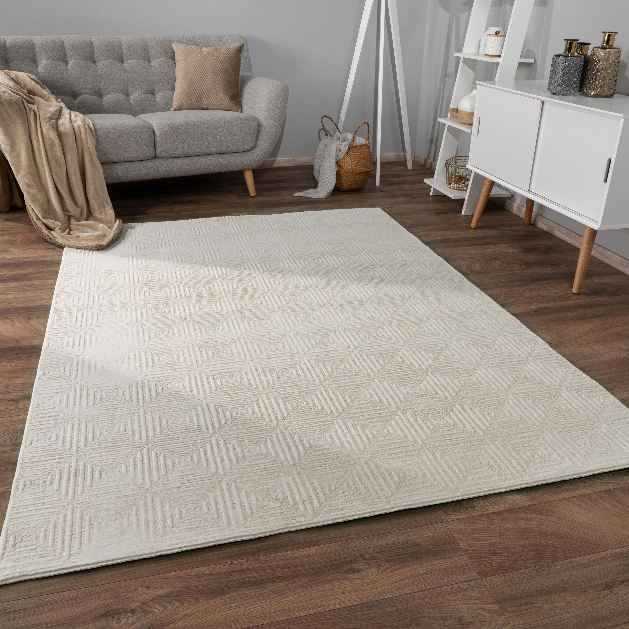 KURZFLORTEPPICH 240/340 cm Lelystad 523 - Beige, Textil (240/340cm) - Paco Home