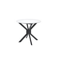 ESSTISCH LUCA M Ausziehbar 90 - 130 / 90 x 77 cm - Schwarz/Weiß, Holz (90/90/77cm) - MASSENO