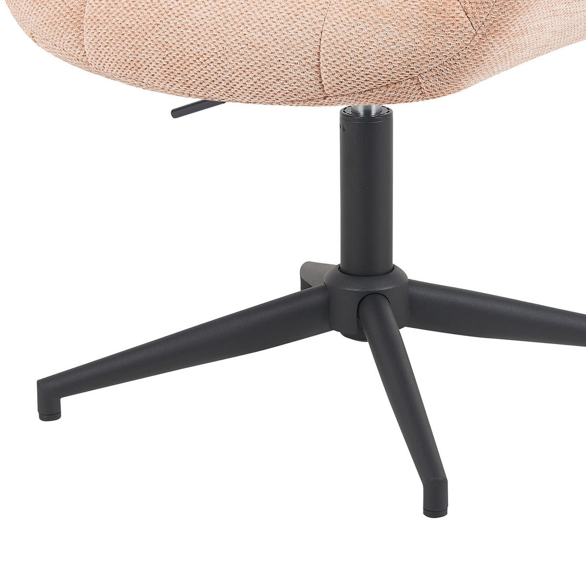 BÜROSTUHL Mika-Nala - Schwarz/Rosa, Textil/Metall (65/78/66cm) - DUBI Möbel