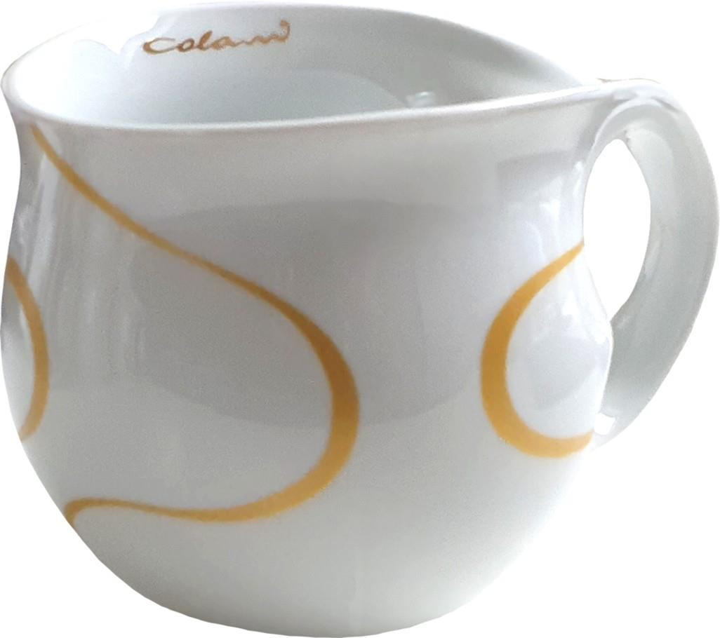 KAFFEEBECHER XXL Loop gold - Goldfarben, Keramik (0.6L) - Luigi Colani Porzellan