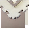 BODENSCHUTZMATTE 90x90x2,5 cm, Braun, 4er Set - Braun, Kunststoff (90/90cm) - eyepower