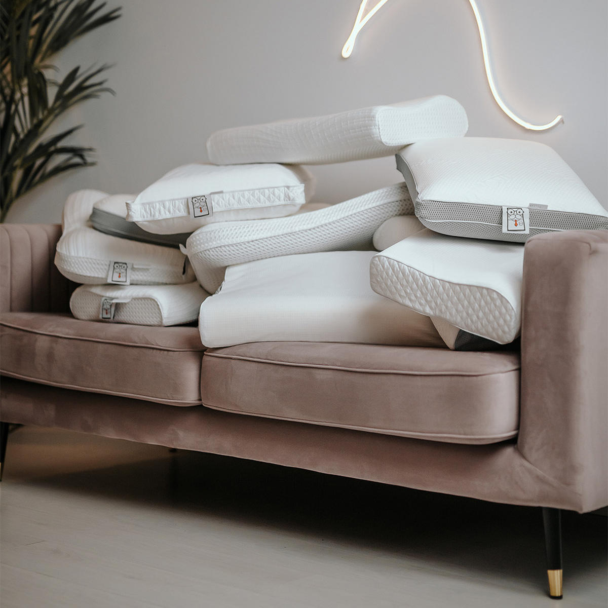 KOPFKISSEN Feelme Ergofit - Weiß, Textil (36/67cm) - Mr Mattress