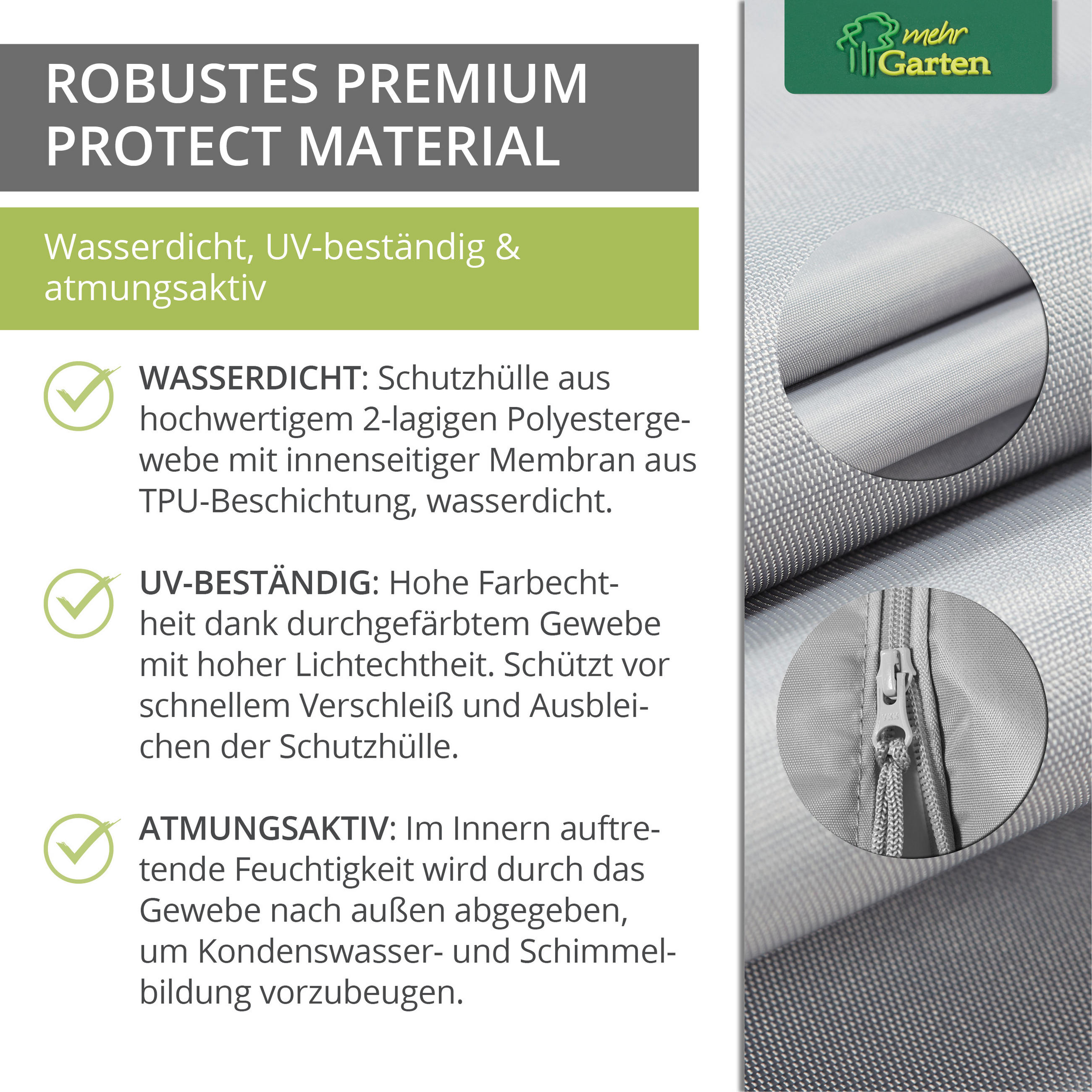 SCHUTZHÜLLE für Ampelschirm Gestell gebogen SHP-60003 - Grau, Kunststoff (70/265/265cm) - mehr Garten