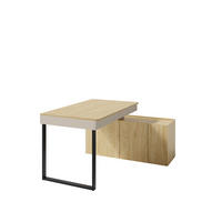 SCHREIBTISCH MURO 131x140x74,5 cm Bürotisch Computertisch, Beige - Beige, Holzwerkstoff (140/131/74.5cm) - MASSENO