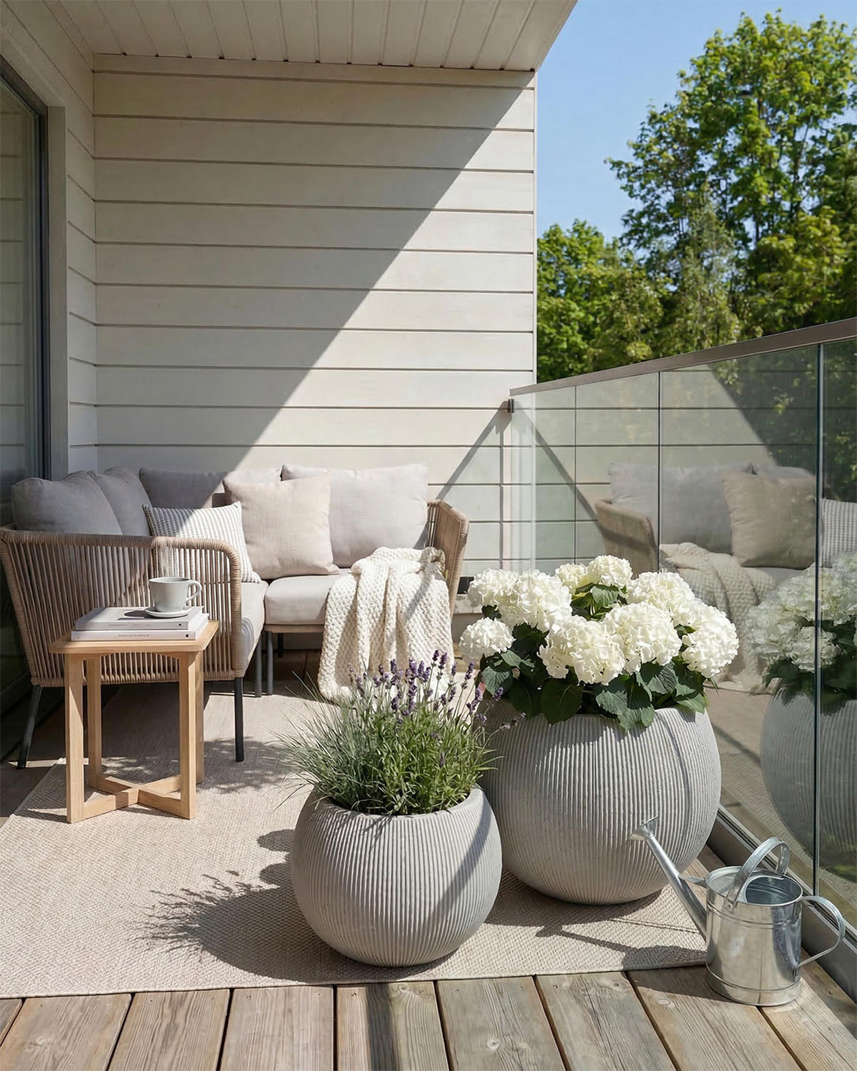 BLUMENTOPF Grau ROTONDO M 37x37x30 cm - Grau, Kunststoff (30cm) - Mazovia
