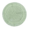 BADEMATTE 80 cm rund, 100% Baumwolle, wendbar - Salbeigrün, Textil (80/80cm) - Homescapes