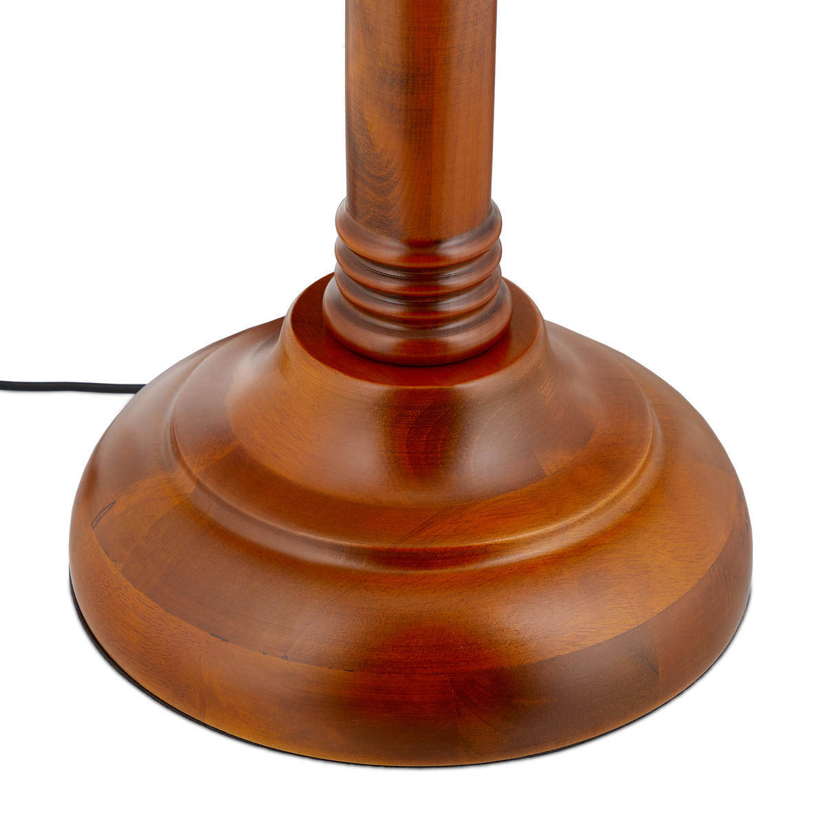STEHLAMPE - Multicolor, Glas/Holz (36/40/166cm) - Relaxdays
