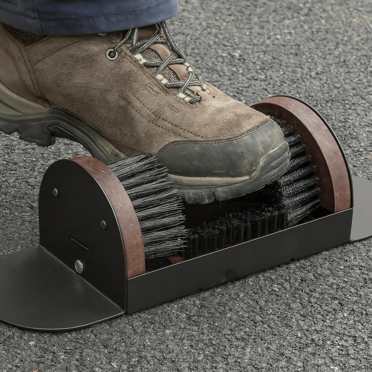 SCHUHABSTREIFER - Schwarz, Holz/Kunststoff (46.5/12/15.5cm) - Relaxdays