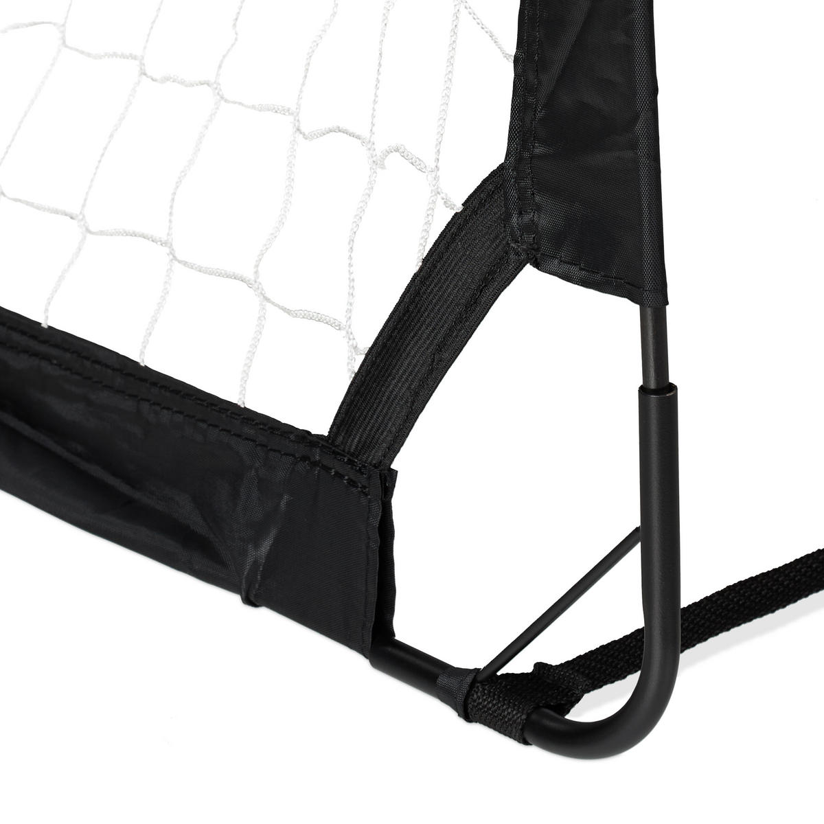 POP-UP-TOR - Schwarz, Kunststoff/Textil (120/65cm) - Relaxdays