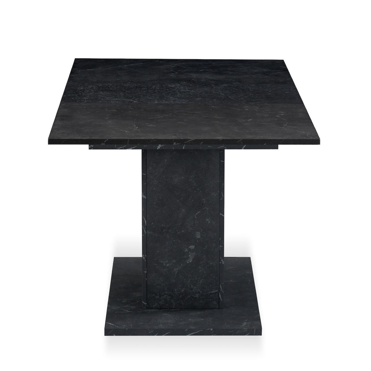 ESSTISCH BOSCO 120-160/80/76 cm - Anthrazit, Holzwerkstoff (80/120/76cm) - B&D Home