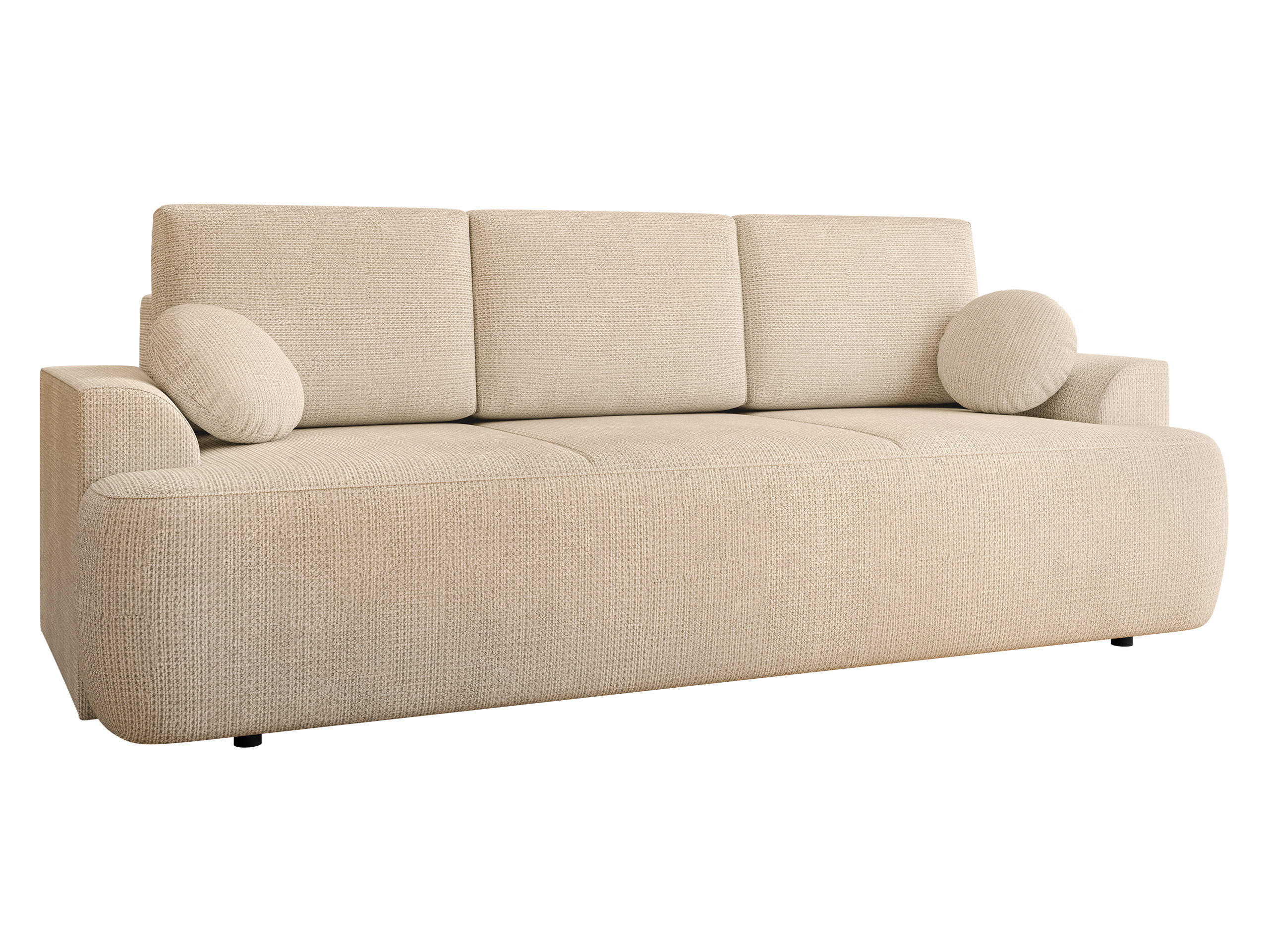 SCHLAFSOFA Velo - Beige/Schwarz, Holz/Kunststoff (248/94/110cm) - MIRJAN24
