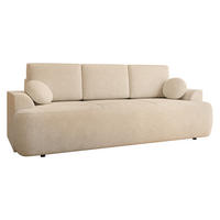 SCHLAFSOFA Velo - Beige/Schwarz, Holz/Kunststoff (248/94/110cm) - MIRJAN24